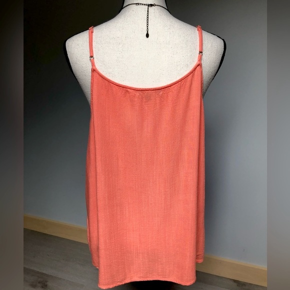 Staccato Flowy Orange Sleeveless Top - Picture 3 of 5
